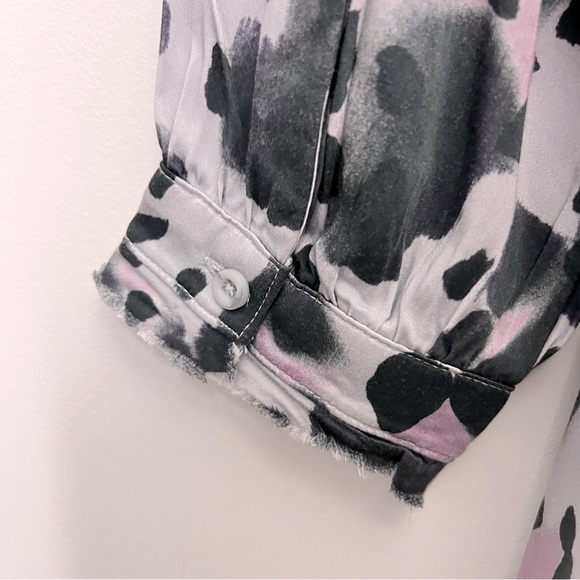 Anthropologie Cloth & Stone Leopard Midi/Maxi Dress Purple Modern Animal Print - Picture 15 of 16